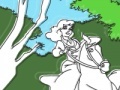 Hra Cinderella riding coloring 