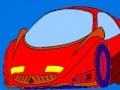 Hra Red speedy car coloring