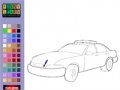 Hra Police car coloring