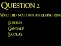 Hra Lord of The Rings Quiz