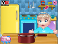 Hra  Baby Elsa cooking Icecream