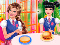 Hra Princesses Burger Cooking