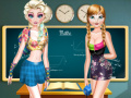 Hra Elsa And Anna Highschool Fashion