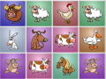 Hra Farm animals matching puzzles