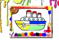 Hra Boats Coloring Book