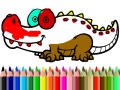 Hra Back To School: Aligator Coloring
