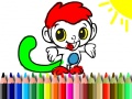 Hra Back To School: Monkey Coloring