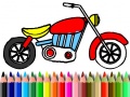 Hra Back To School: Motorbike Coloring
