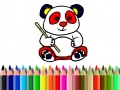 Hra Back To School: Panda Coloring