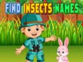 Hra Find Insects Names