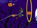 Hra Flying witch halloween