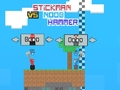 Hra Stickman vs Noob Hammer
