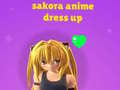 Hra Sakora Anime Dress Up