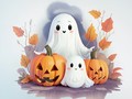 Hra Coloring Book: Halloween Ghosts