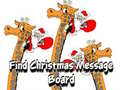 Hra Find Christmas Message Board