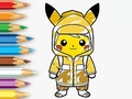 Hra Coloring Book: Raincoat Pikachu
