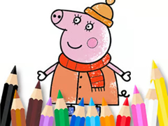 Hra Coloring Book: Mommy Pig Winter