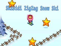 Hra Skibidi ZigZag Snow Ski