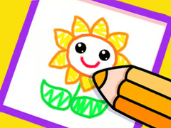 Hra Toddler Drawing: Beautiful Flower