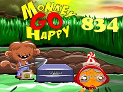Hra Monkey Go Happy Stage 834