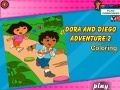Hra Dora and Diego Adventure Coloring 2