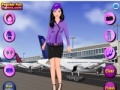 Hra Dress up flight attendant