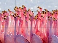 Hra Flamingo family slide puzzle