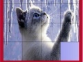 Hra Cat and icicles slide puzzle