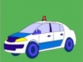 Hra Old model police car coloring