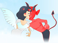 Hra Devil and Angel Kissing