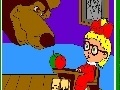 Hra Masha at a lesson at the Bear