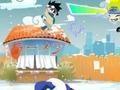 Hra Naruto playing snowballs