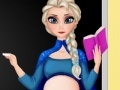 Hra Pregnant Elsa. School teacher