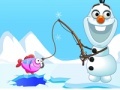 Hra Frozen Olaf. Fishing time