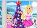 Hra Princess Barbie and Baby Barbie Christmas Fun