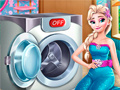 Hra Elsa Wash Clothes