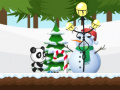 Hra Christmas Panda Run