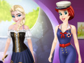 Hra Ariel And Elsa Career Dress Up