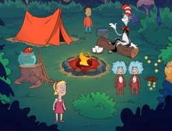 Mačka v klobúku vie veľa o tom! camp Time .