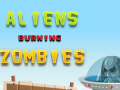 Hra Aliens Burning Zombies