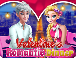Romantická večera na Valentína .