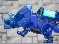 Hra Combine! Dino Robot Tyrano Red + Tricera Blue