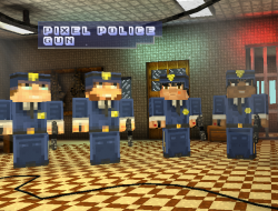 Pixel policajné zbrane 