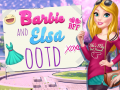 Hra Barbie and Elsa OOTD