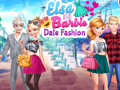 Hra Elsa and Barbie Date Fashion