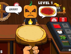Halloween pizzeria.