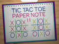 Hra Tic Tac Toe Paper Note 2