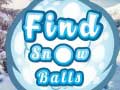 Hra Find Snow Balls