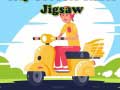 Hra City Scooter Rides Jigsaw