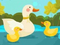 Hra Mother Duck and Ducklings Jigsaw